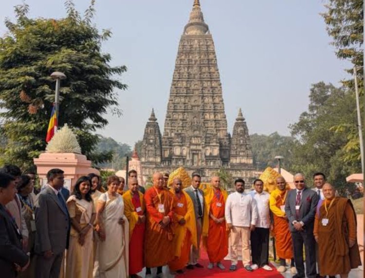 श्रीलंका के राष्ट्रपति अनुर कुमार दिसानायक पहुंचे गया,महाबोधि मंदिर में किये दर्शन