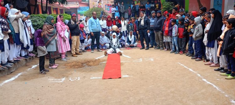 मशाल प्रतियोगिता, नया भोजपुर उर्दू मध्य विद्यालय में आयोजित हुआ बैटरी टेस्ट