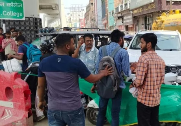 पटना यूनिवर्सिटी के बीएन कॉलेज कैंपस में हुई बमबाजी