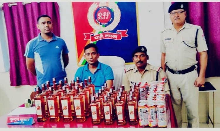 मगध एक्सप्रेस से विदेशी शराब की तस्करी का भंडाफोड़, आरपीएफ ने की बड़ी कार्रवाई