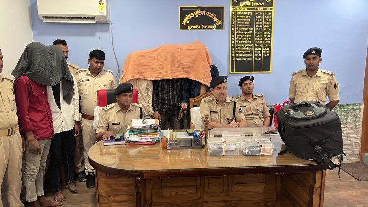 डुमरांव में आधी रात को राहगिरों से लूटकांड करने वाले गैंग के पांच अपराधी कट्टा के साथ गिरफ्तार