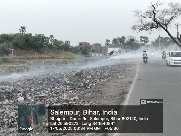 कूड़े के ढेर में आग लगाने वाले एनजीओ की मनमानी, नहीं दिया शो-कॉज का जबाव
