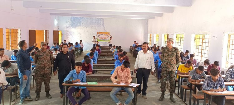 राज हाई स्कूल में नयें सत्र के लिए किया गया एनसीसी कैडेट्स का चयन