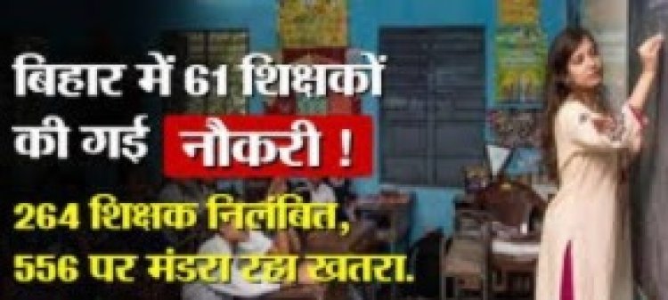 कार्यक्षमता में लापरवाही-विभागीय आदेशों की अवहेलना और भ्रष्टाचार के आरोप में 598 पर हुई सख्त कार्रवाई, 61 गुरूजी बर्खास्त