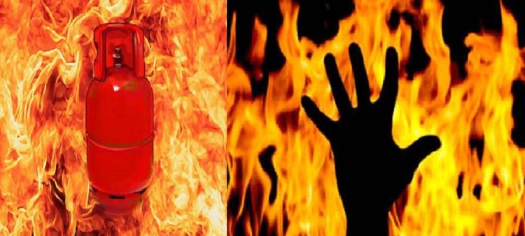 राजपुर में गैस सिलेंडर में रिसाव से चार झुलसे