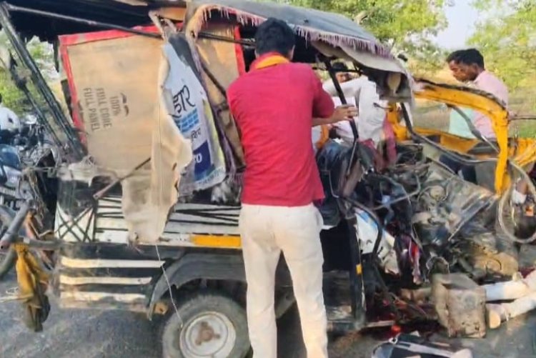 ऑटो चालक का शव आते ही चौसा में लोगों ने किया सड़क जाम