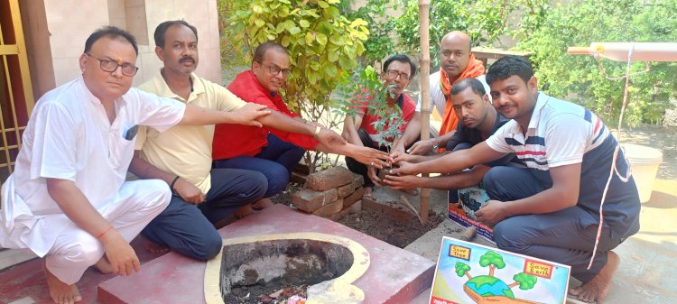शिक्षक डॉ. मनीष के जन्मदिवस पर लिया हरियाली का संकल्प