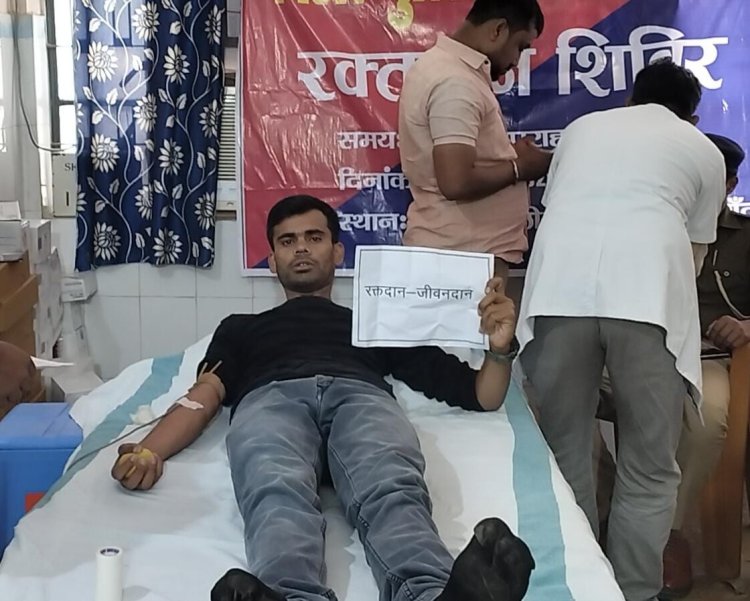 रक्तदान सबसे बड़ा पुण्य है, जिससे किसी की जान बचाई जा सकती है-अजय