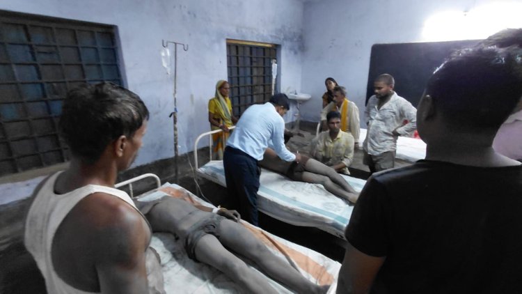 आकाशीय बिजली की चपेट में आने से दो युवक घायल, समय पर इलाज बची जान