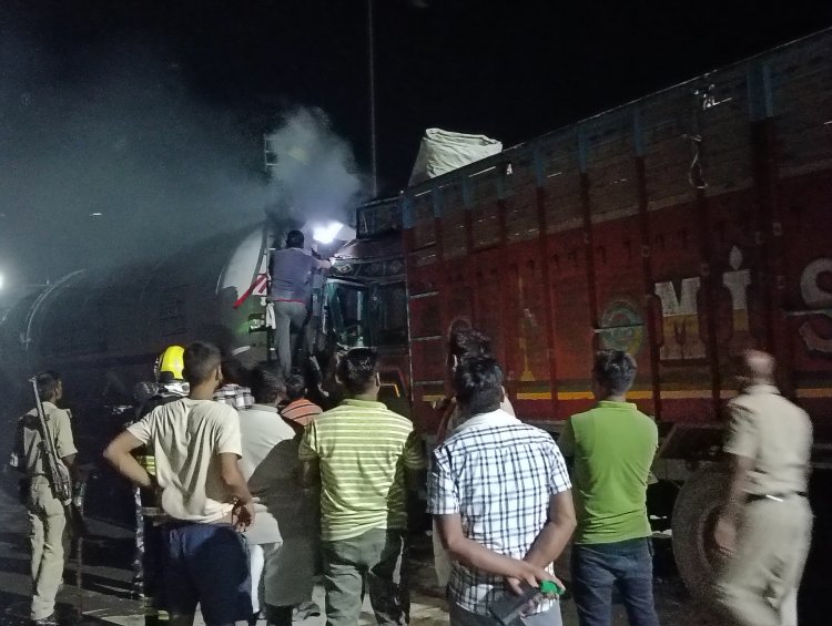 बक्सर में जयपुर गैस टैंकर हादसे की पुनरावृति होते-होते बची, एनएच 922 पर पांच घंटे ठप रहा परिचालन