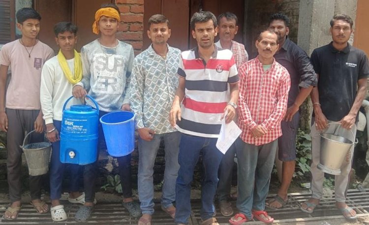 सड़क पर उतरे युवा को टूटी पीएचईडी की तंद्रा, एक सप्ताह बाद हुआ खराब जलमीनार का मरम्मत