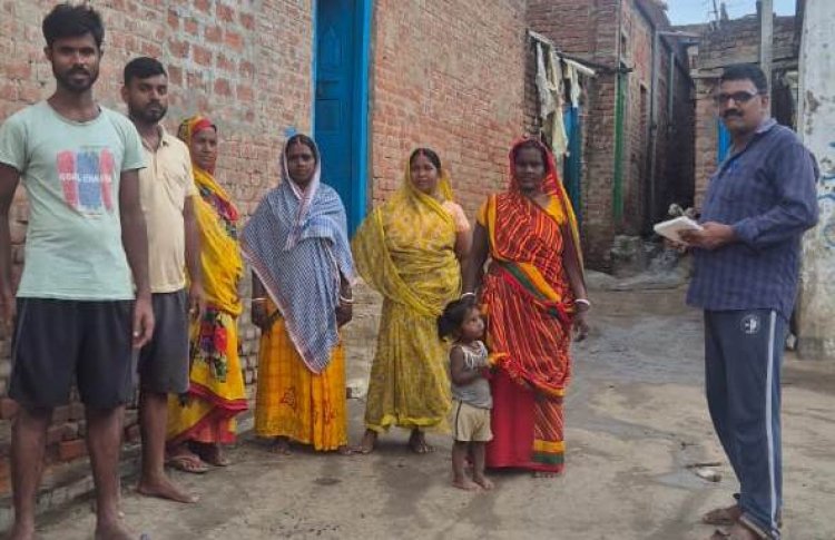 महादलित बस्तियों में मतदाता पुनरीक्षण कार्य में परेशानी
