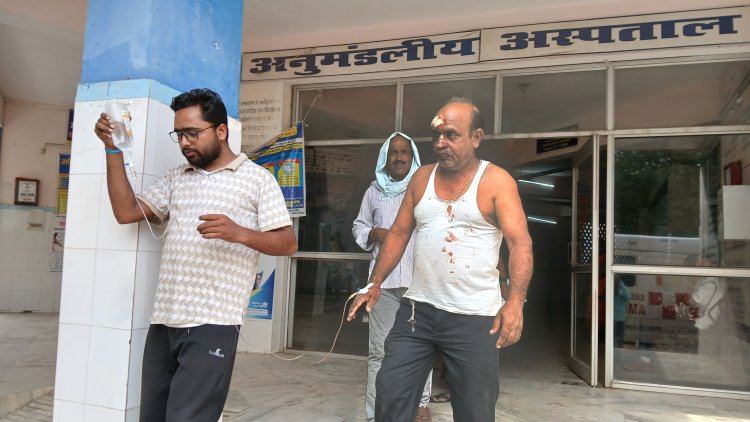 कोरानसराय में तेज रफ्तार वाहन ने बाइक सवारों को मारी टक्कर, दो घायल