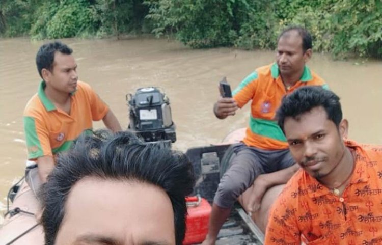 ठोरा नदी में डूबे किशोर का तीन दिन बाद भी नहीं मिला सुराग, एसडीआरएफ टीम कर रही तलाश