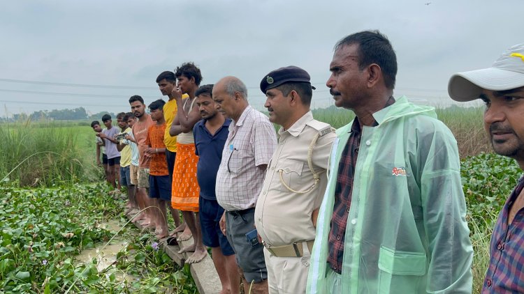 भैंसहा नदी में डूब गया युवक, तीन घंटे बाद बरामद हुआ शव, गर्भवती पत्नी की हालत नाजुक