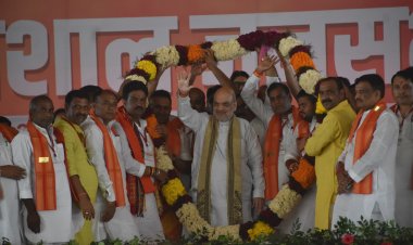 एनडीए के चुनावी रैली में उमड़ा जनसैलाब, बोले अमित शाह मोदी सरकार में देश सुरक्षित