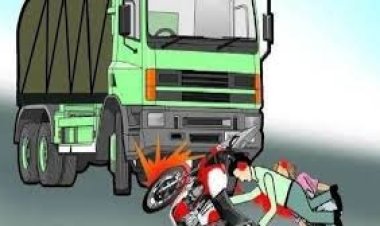 एनएच पर कंटेर ने बाइक सवार पुलिस जवान को मारी टक्कर, मौत