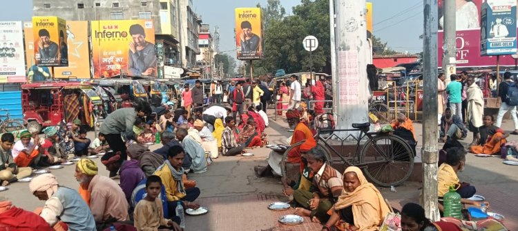 भागीरथी सहयोग सेवा संस्थान ने 31वें सप्ताह में कराया निःशुल्क भोजन वितरण