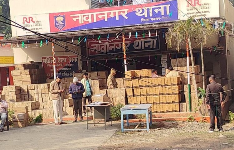 नावानगर में एक करोड़ रूपए मूल्य की अंग्रेजी शराब की बड़ी खेप बरामद