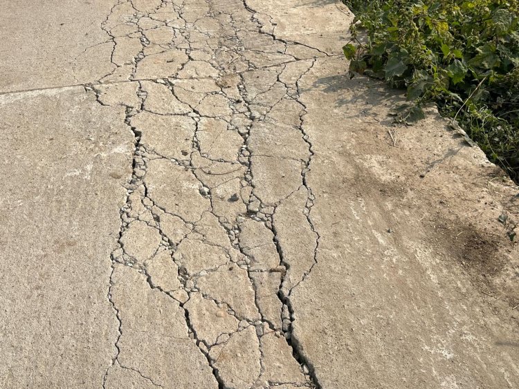 छह माह में सड़क टूटने की खबर छपी तो जागा नप प्रशासन, कराएगी जांच,