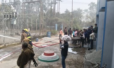 राजपुर पावर सब स्टेशन में भीषण आग, बड़ा हादसा टला
