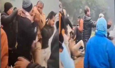 सरपंच की दबंगई: मछली पकड़ने के विवाद में दारोगा को दौड़ा-दौड़ा कर पीटा