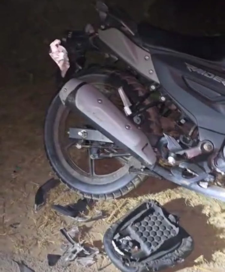 ट्रक ने बाइक सवार को रौंदा, पुलिस की तत्परता से बची जान, रेफर