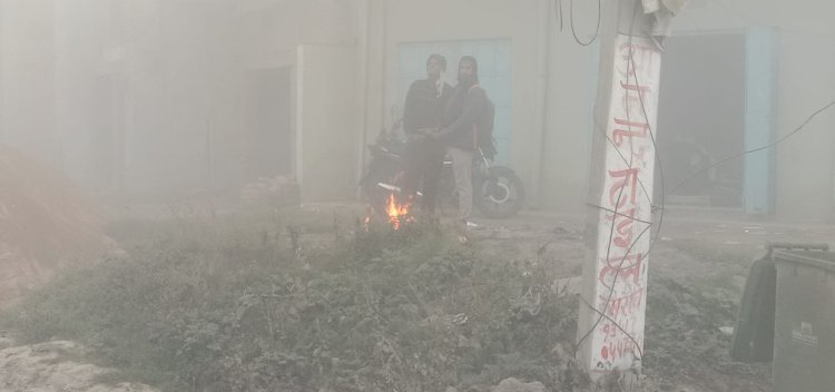 जिले में शीतलहर का कहर, 9 डिग्री पर पहुंचा पारा, गरीबों की बढ़ी मुश्किलें