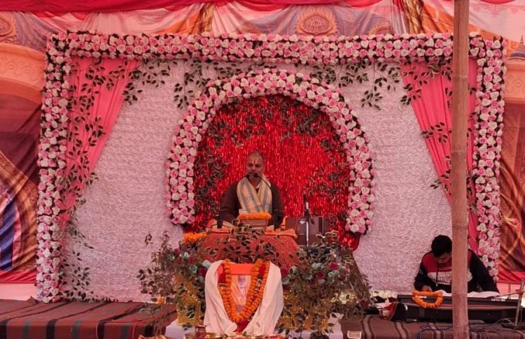 मन की डोर जब प्रभु से जुड़ी, हनुमत धाम में भागवत कथा ने रचा भक्ति का उत्सव