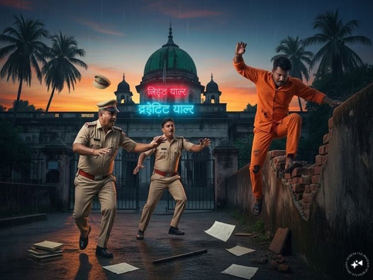 पुलिस को चकमा दे हर्ष फायरिंग का आरोपी थाने से फरार