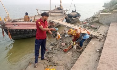 चौसा में 317वें रविवार भी जारी रहा गंगा स्वच्छता अभियान, युवाओं ने श्रमदान से दिया पर्यावरण संरक्षण का संदेश