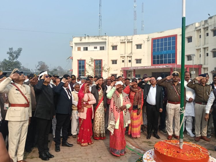 राजपुर में लोकतंत्र का उत्सव: हर चौक-चौराहे पर लहराया तिरंगा, देशभक्ति में डूबा प्रखंड
