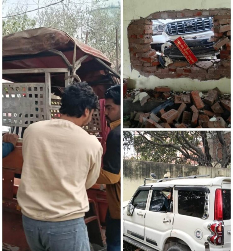 सरकारी गाड़ी, निजी लापरवाही: बक्सर में टैक्स विभाग की स्कॉर्पियो ने रिहायशी इलाके में मचाया कहर, जवाबदेही पर उठे सवाल