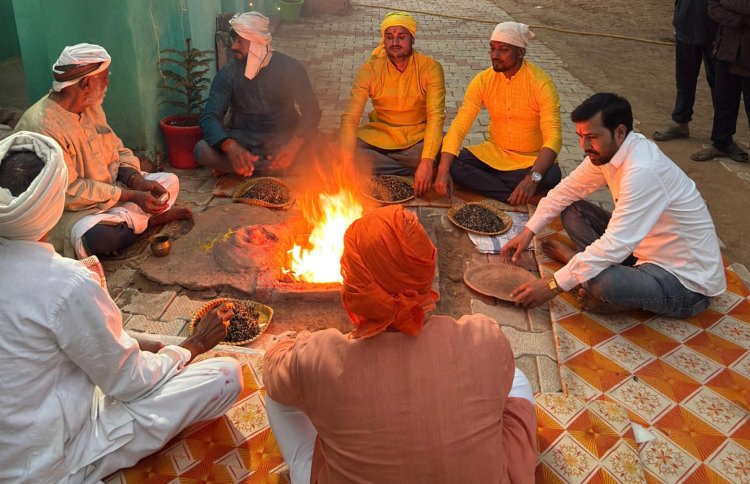 हवन पूजन व प्रसाद वितरण के साथ 25वां पांच दिवसीय श्रीराम कथा संपन्न