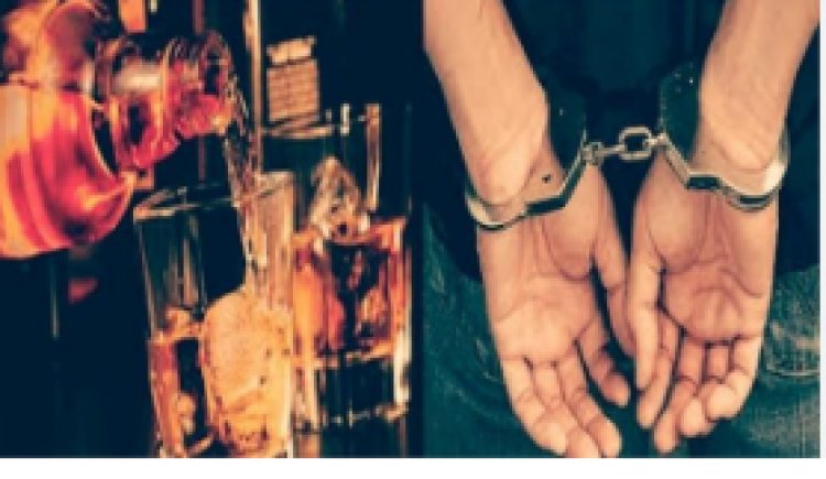कृष्णाब्रह्म पुलिस ने शराब के साथ दो तस्करों को किया गिरफ्तार
