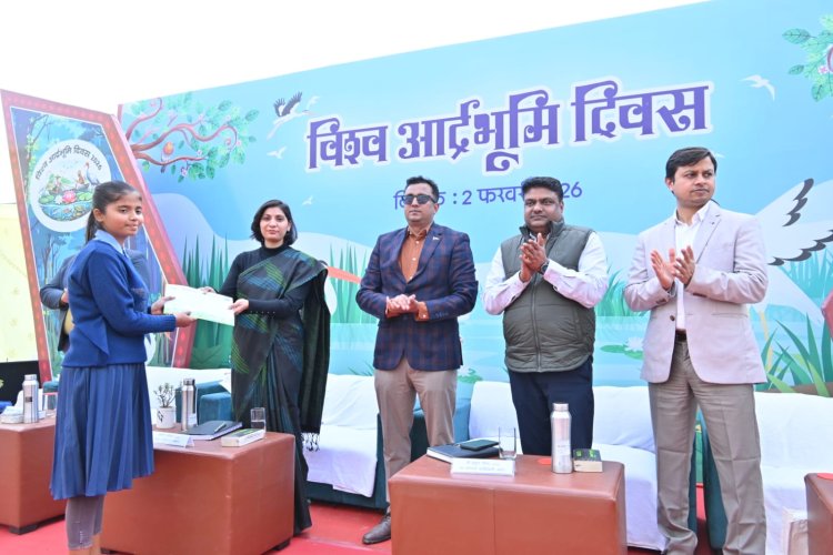 विश्व आर्द्रभूमि दिवस पर गोकुल जलाशय में गूंजा संरक्षण का संदेश