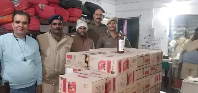 भट्ठा पुल बना ‘शराब कॉरिडोर’: 301.89 लीटर विदेशी शराब जब्त, तस्कर अंधेरे में फरार