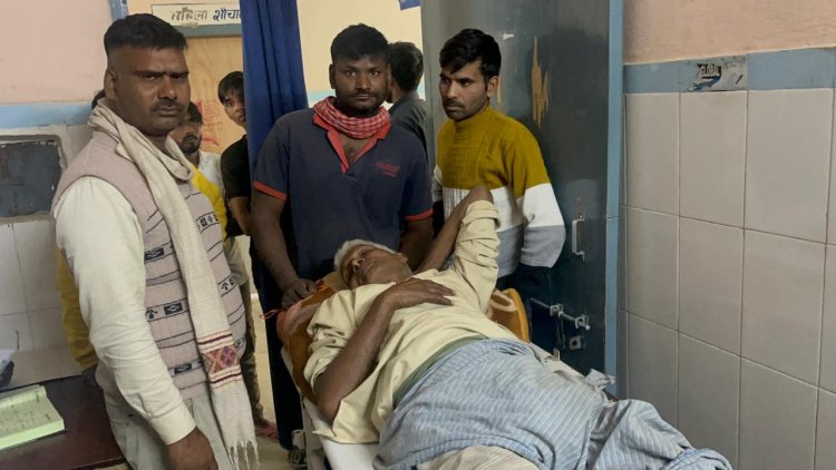 पुराना भोजपुर बाजार में ‘बेकाबू’ ई-रिक्शा का कहर, किसान को रौंदा