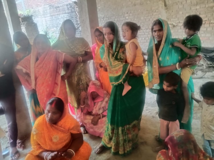 चून्नीडेरा में मृत युवती के परिजनों से मिली भाकपा-माले टीम, न्याय व सुरक्षा की मांग