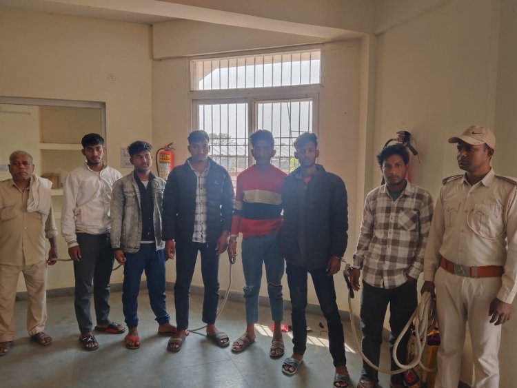 शादी की खुशियों में गोलियों की गूंज, पुलिस की दबिश में 6 सलाखों के पीछे