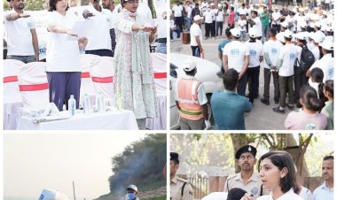 स्थापना दिवस पर बक्सर में गंगा स्वच्छता का संदेश, नाथ बाबा घाट से निकली जागरूकता की अलख