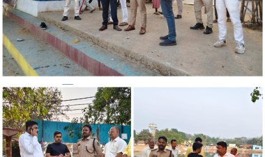 चैती छठ को लेकर छठिया पोखरा का एसडीएम_एसडीपीओ ने किया निरीक्षण