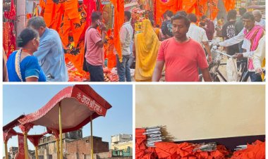 तैयारी पूरी: रामनवमी पर डुमरांव में आज निकलेगा भव्य महाबीरी झंडा जुलूस, देर रात तक चलते रही तैयारी