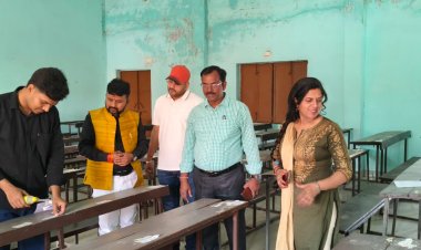 एमवी कॉलेज में कदाचार मुक्त बीएड परीक्षा के लिए सख्त तैयारी