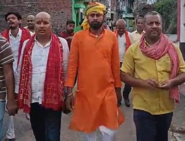 केसठ में गूंज उठा जय श्री राम के नारे