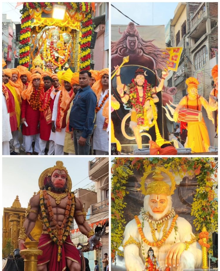 महावीरी झंडा महोत्सव में बक्सर शहर भक्तिमय, शोभायात्रा में उमड़ा जनसैलाब