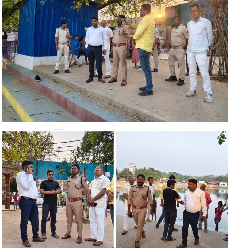 चैती छठ को लेकर छठिया पोखरा का एसडीएम_एसडीपीओ ने किया निरीक्षण