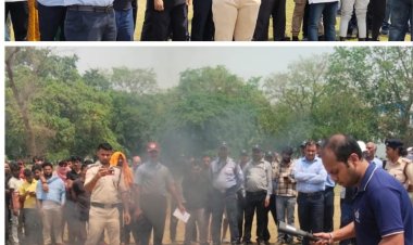 पेप्सी प्लांट व कोचिंग संस्थानों में अग्नि सुरक्षा का अभ्यास, मॉकड्रिल से दिया गया सतर्कता का संदेश