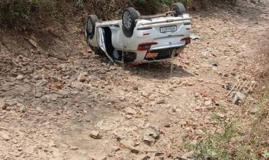 कैमूर में हुए हादसे में देवढ़िया गांव के दो लोगों की मौके पर मौत