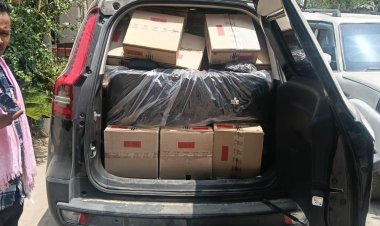 नाकेबंदी में पुलिस की बड़ी कामयाबी: स्कॉर्पियो से 624 लीटर अंग्रेजी शराब जब्त, चालक गिरफ्तार